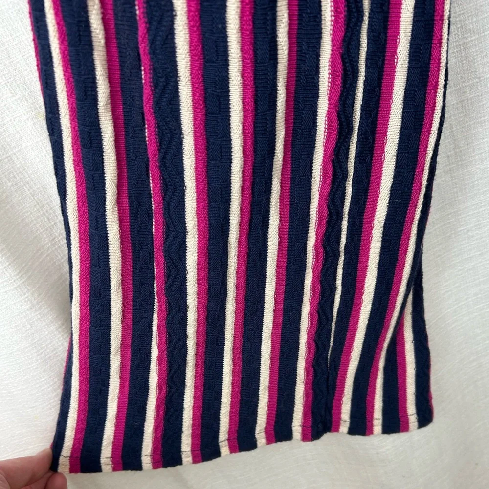 Women's Anthropologie Maeve Meja Strapless Striped Knit Casual Jumpsuit Size S